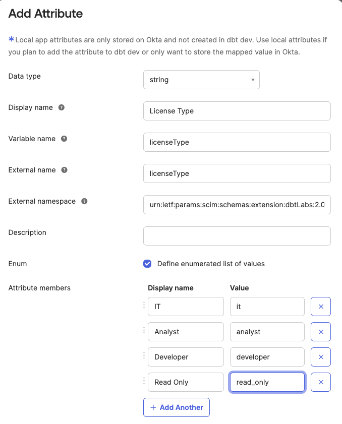 Enter the fields as they appear in the image. Ensure the cases match. Enter the fields as they appear in the image. Ensure the cases match.